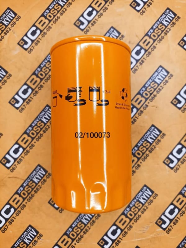 02/100073, 02/100073A Фільтр масляний двигуна JCB 3CX, 4CX